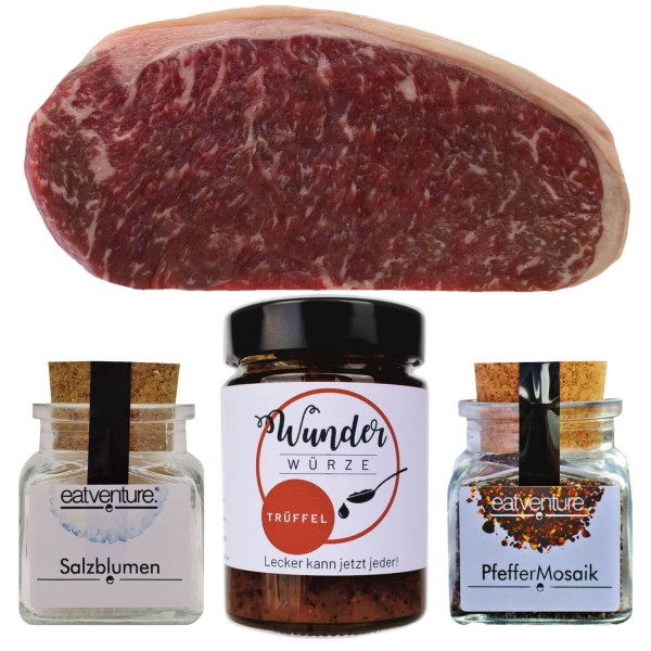 Premium Steakpaket mit Sahnesauce Zutaten + Rezept